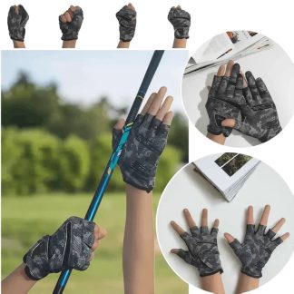 Non-Slip Half Finger Fitness Gloves | Breathable Sports Gloves for Workout, Cycling & Fishing