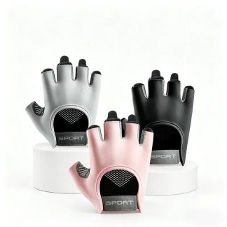 Half Finger Workout Gloves | 3D Anti-slip, Breathable & Shock-absorbing Gloves for Gym, Cycling